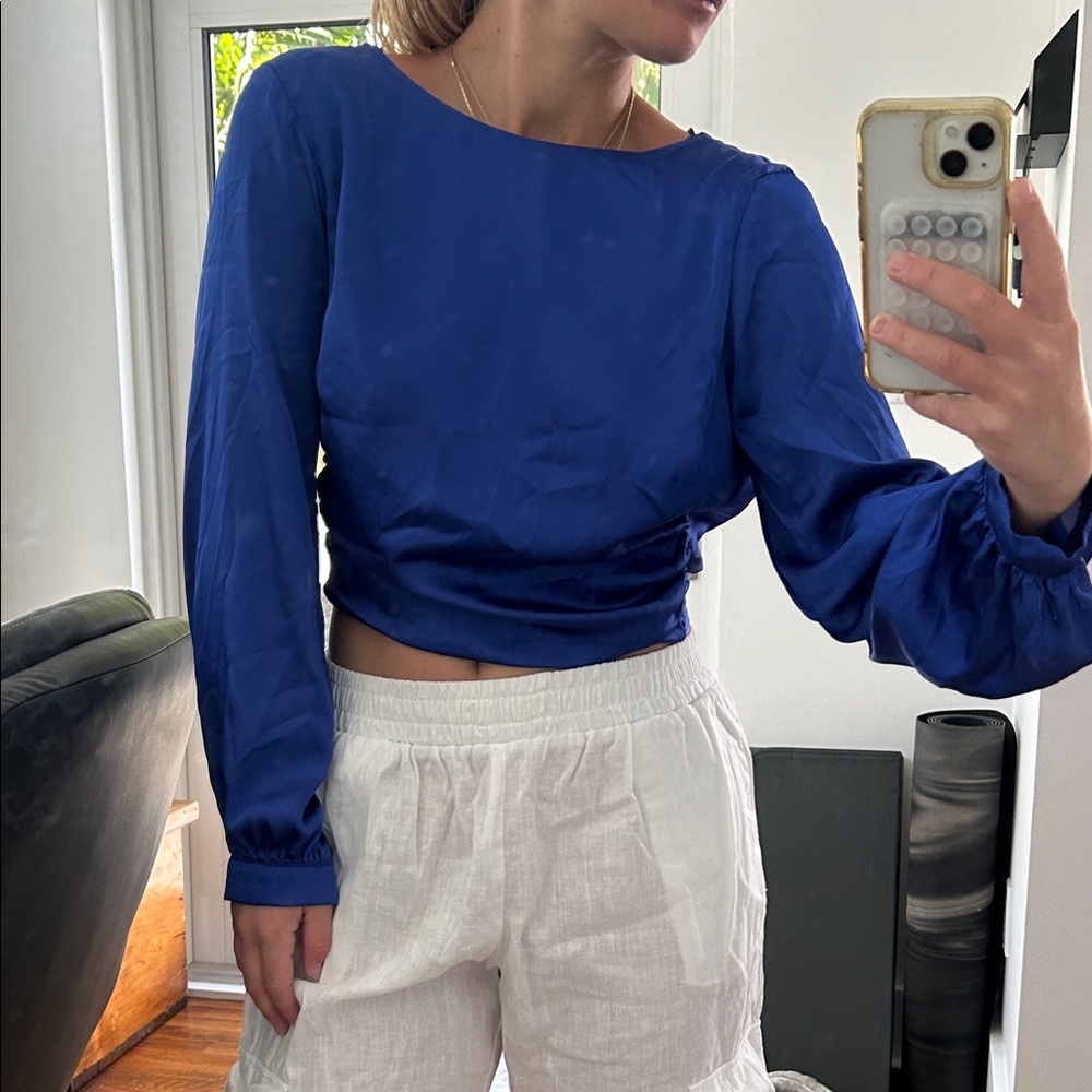 Zara Royal Blue Women's Blouse
